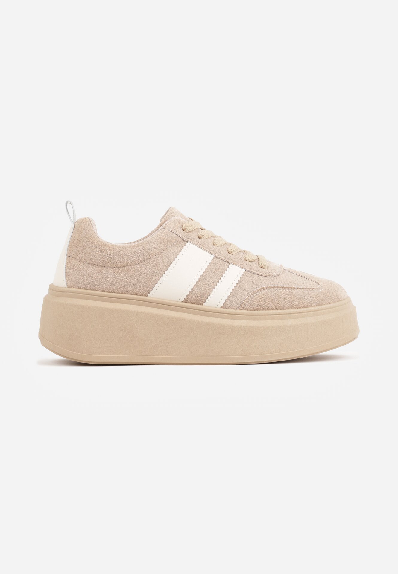 ideal Sneakers Bej închis Iconici Tenisi pe platformă cu pană Elisara