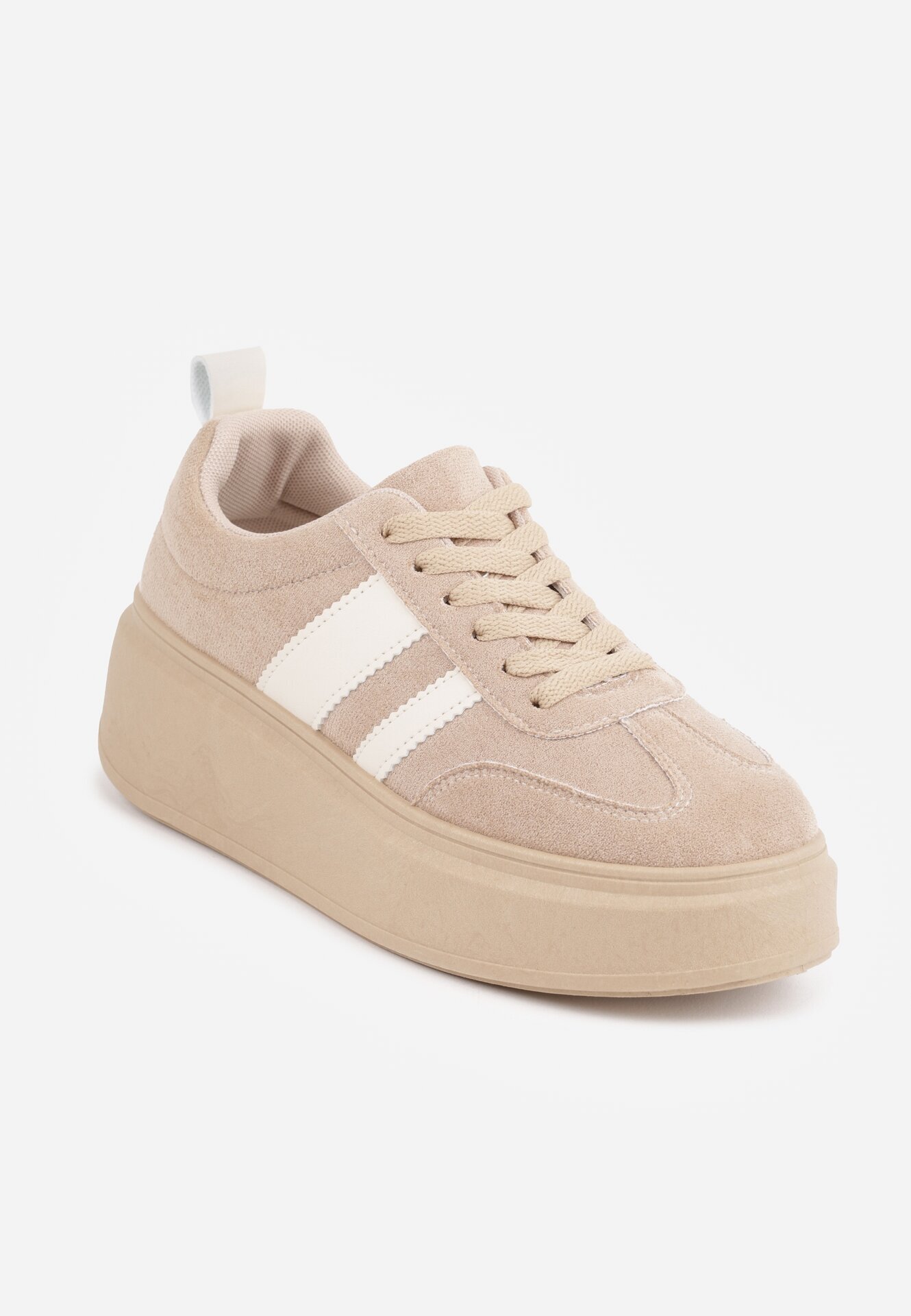 ideal Sneakers Bej închis Iconici Tenisi pe platformă cu pană Elisara