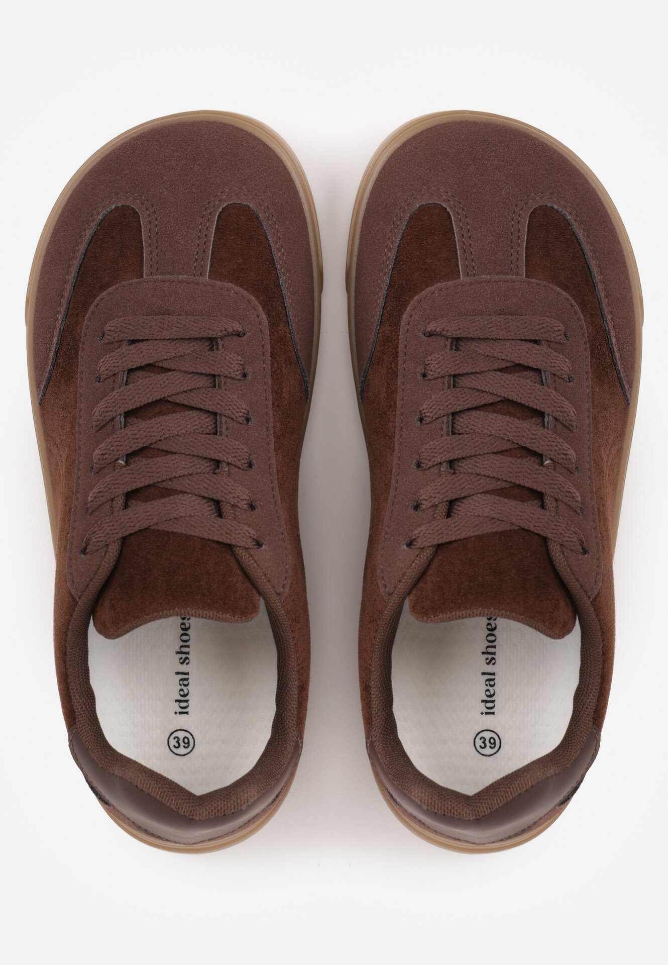 ideal Sneakers cu talpă de cauciuc și vârf larg Arlenia Maro