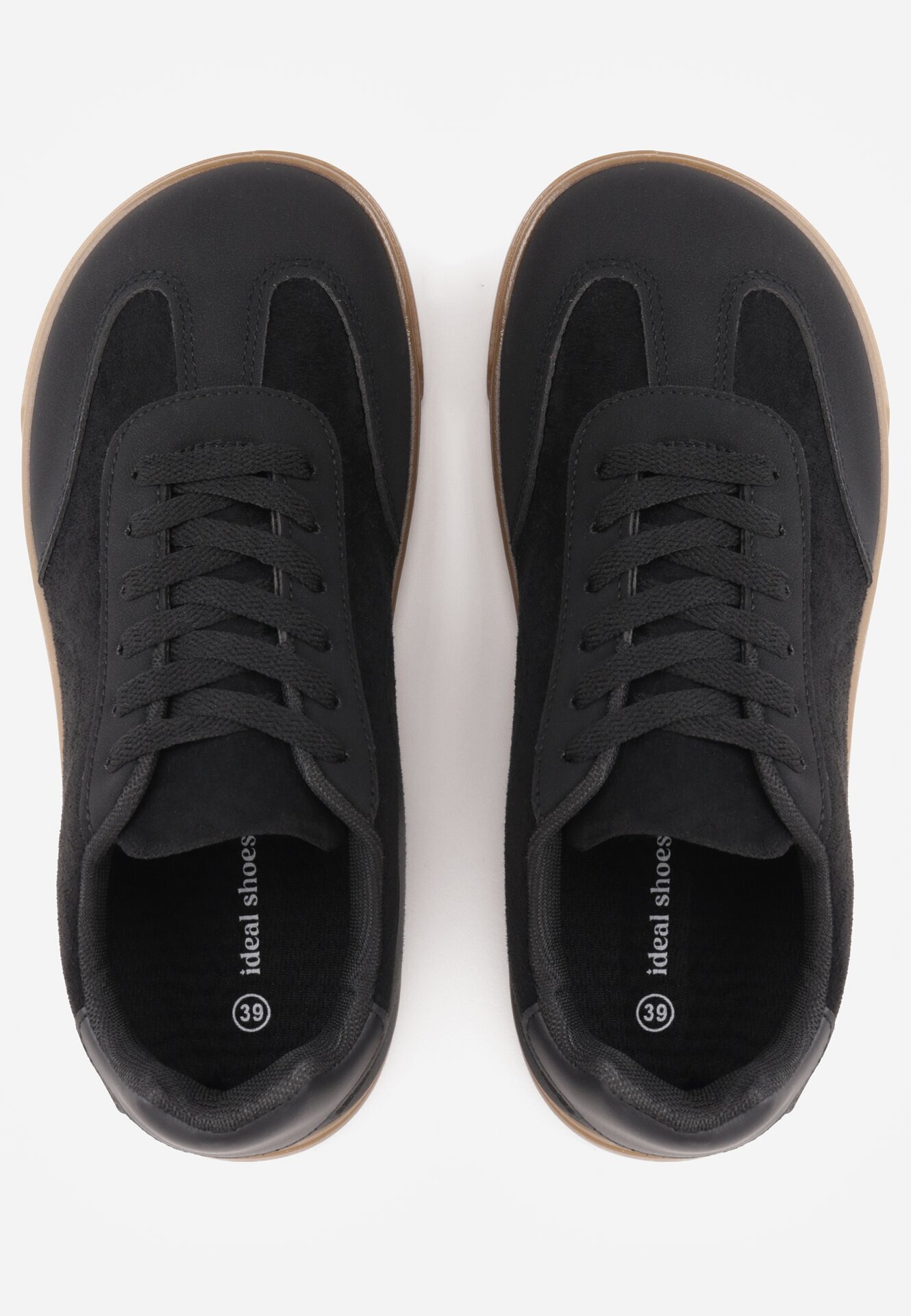 ideal Sneakers cu talpă de cauciuc și vârf larg Arlenia Negri