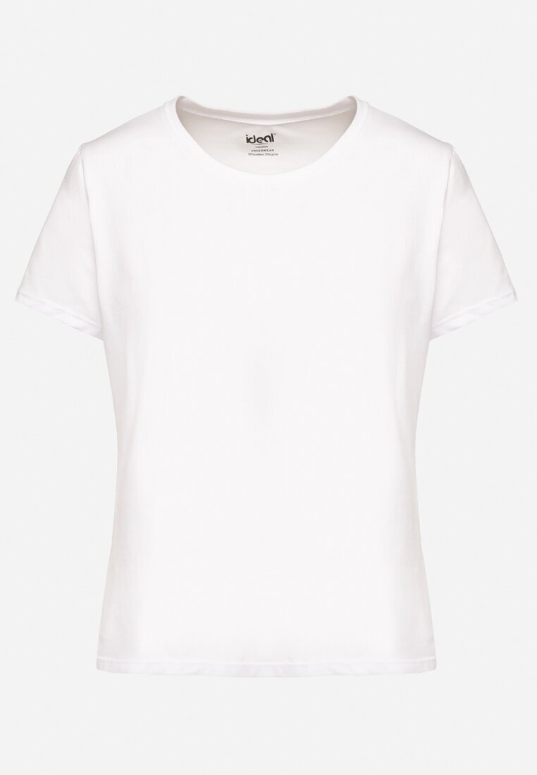ideal Tricou Alb din Bumbac în Stil Clasic Venamia