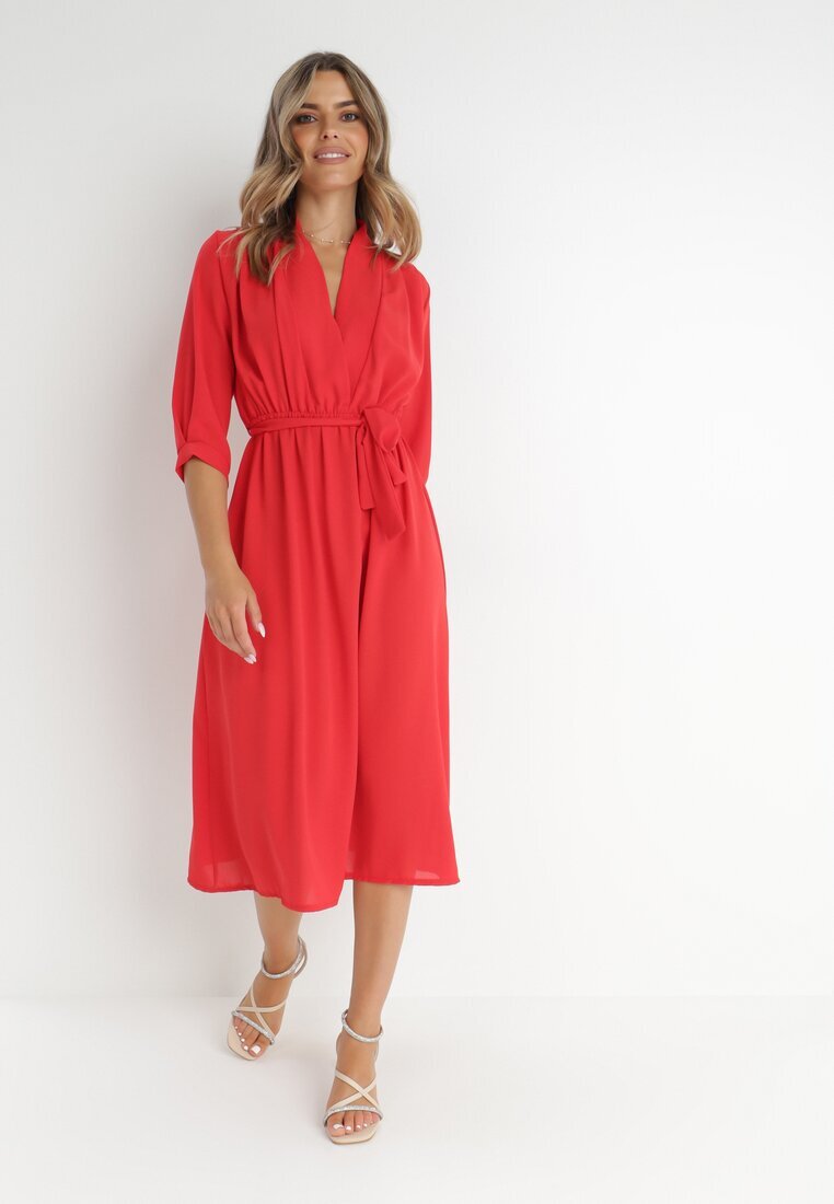 j studio Rochie Roșie Rheniolea