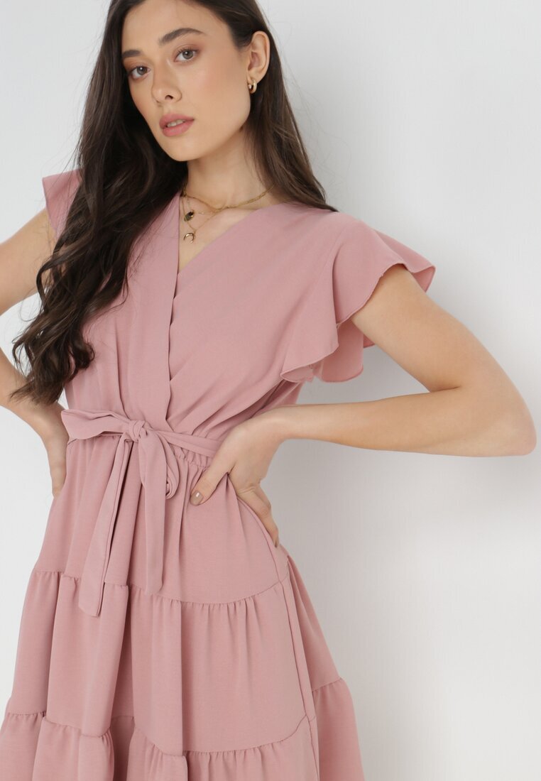 j studio Rochie Roz cu Curea Laodima