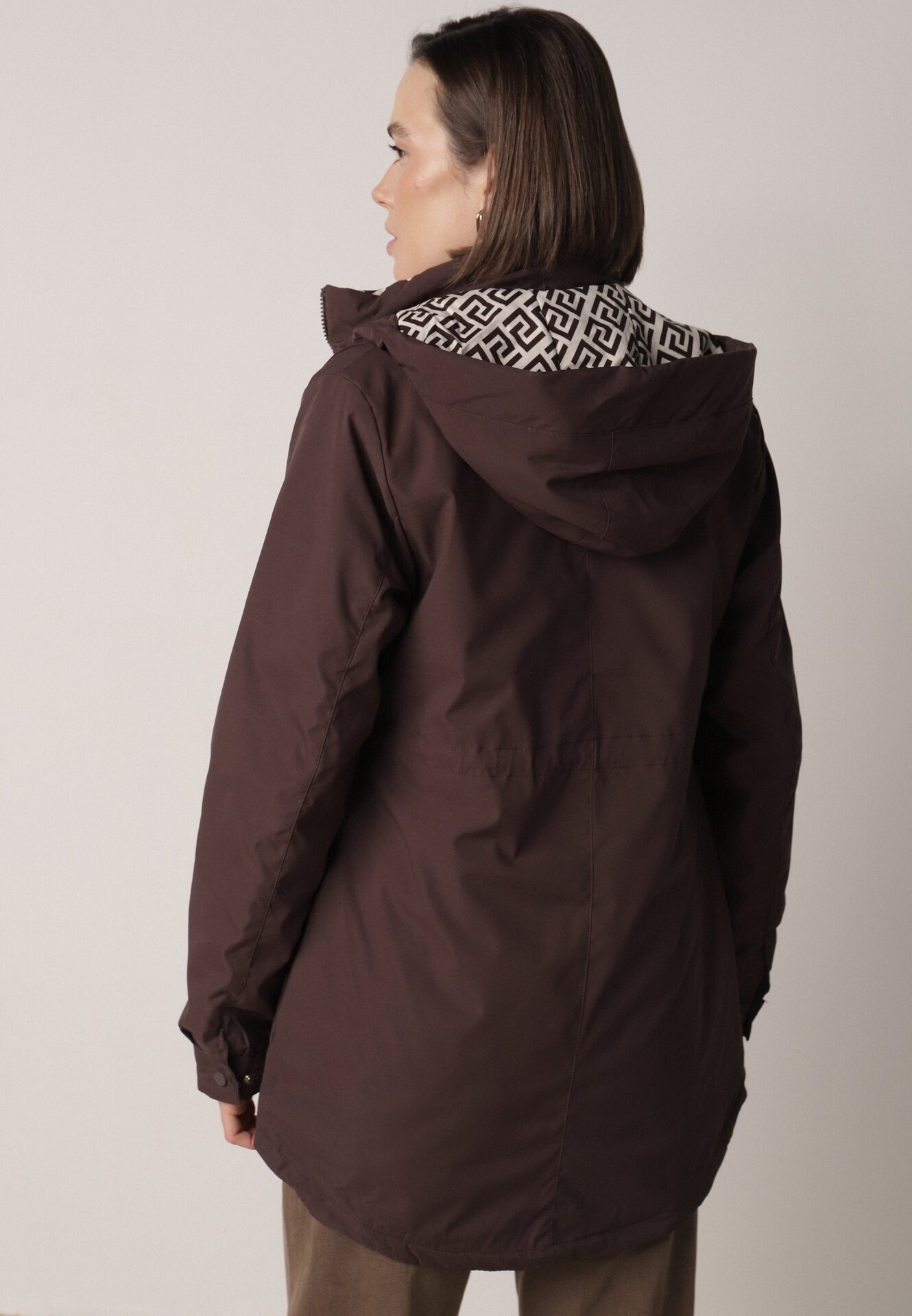 j.style Geacă Parka Maro cu Glugă cu Căptușeală Decorativă Tiolara