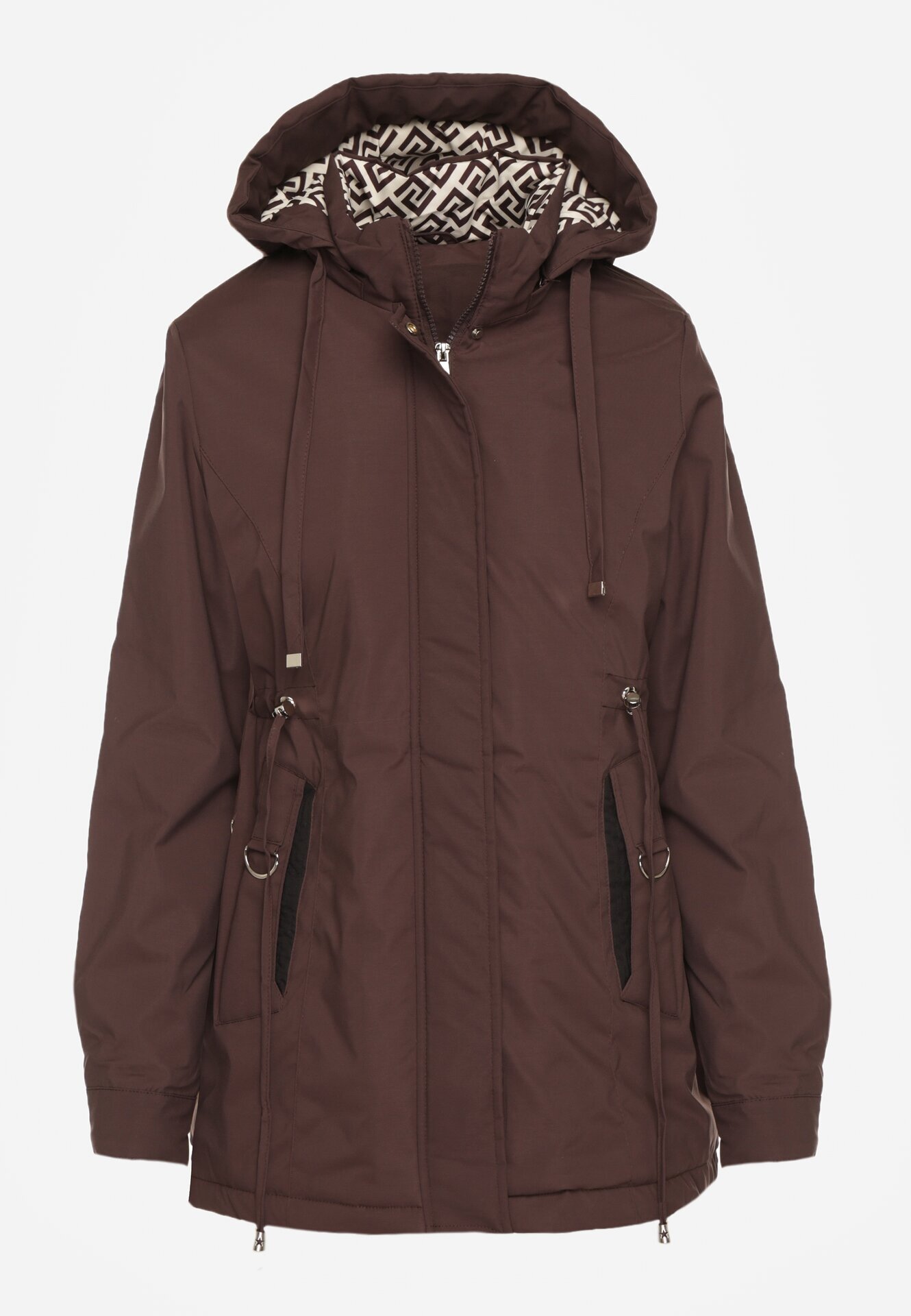 j.style Geacă Parka Maro cu Glugă cu Căptușeală Decorativă Tiolara