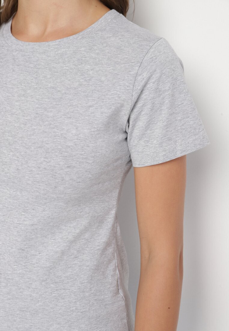 j.style Tricou Gri Clasic din Bumbac Lorali