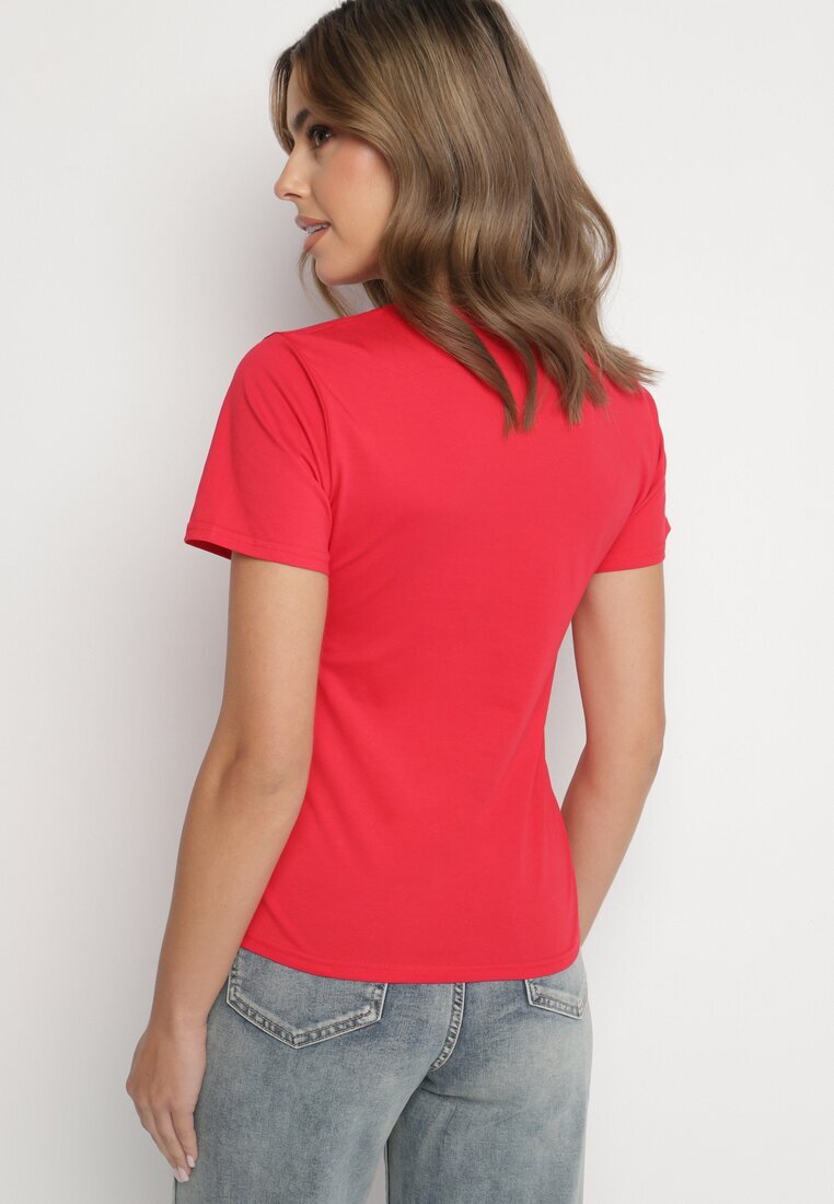 j.style Tricou Roșu Clasic din Bumbac Lorali