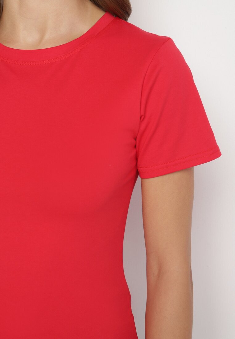 j.style Tricou Roșu Clasic din Bumbac Lorali