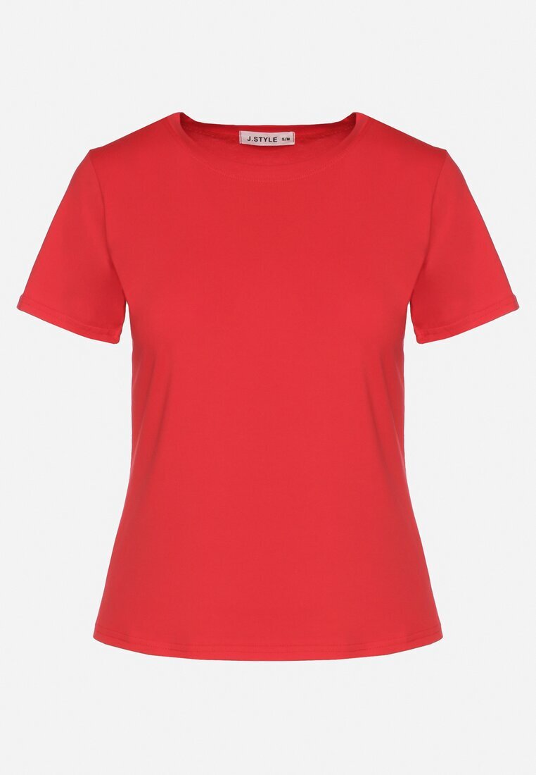 j.style Tricou Roșu Clasic din Bumbac Lorali