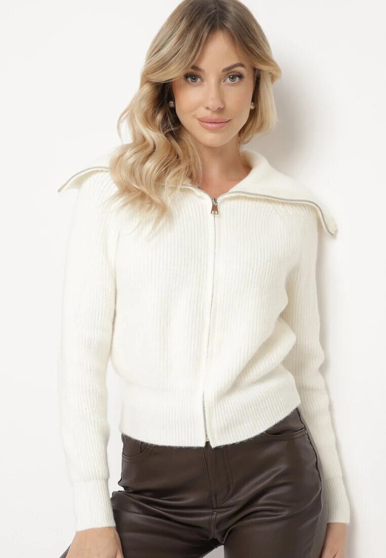 j&x Cardigan Alb