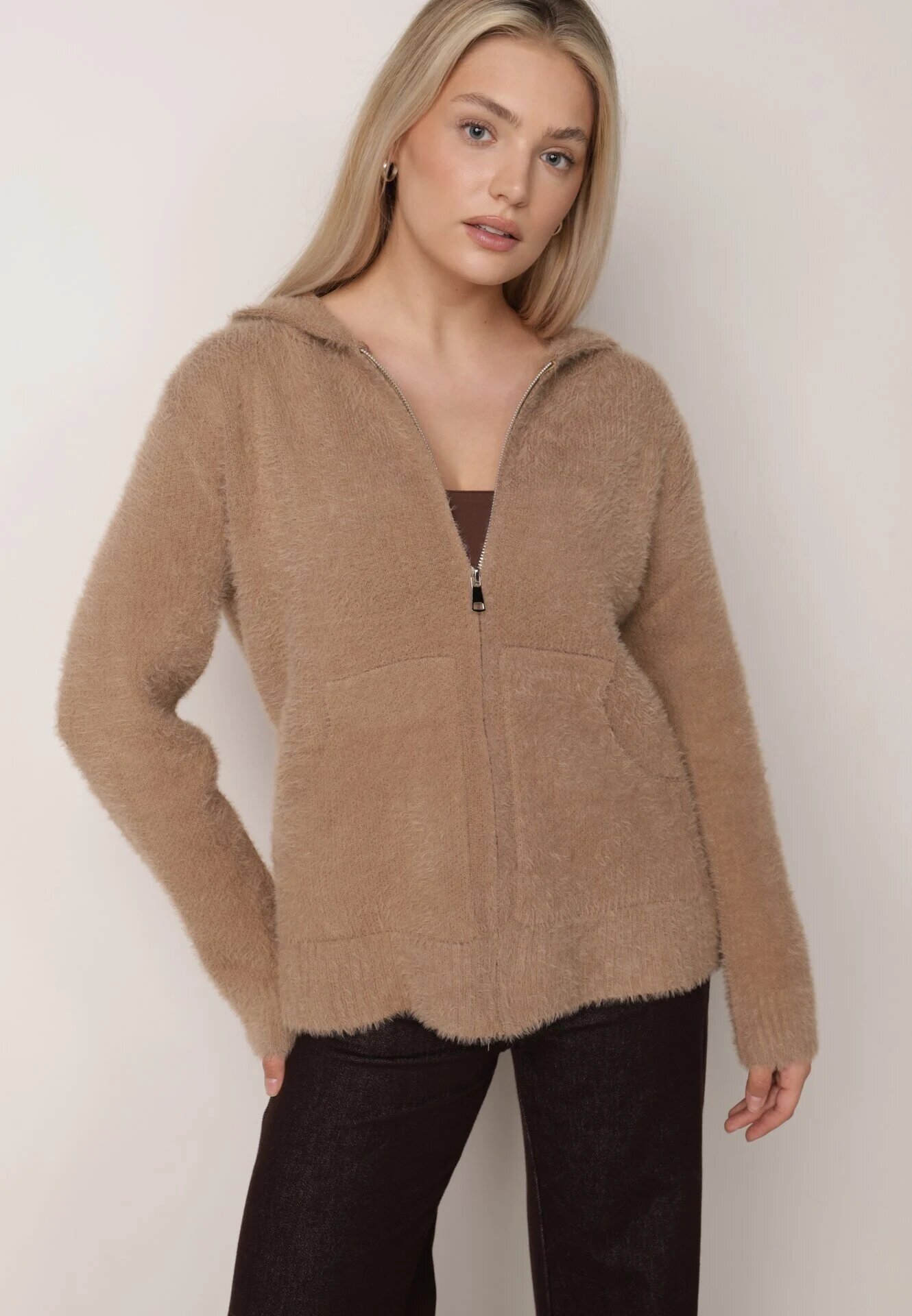 j&x Cardigan Bej închis