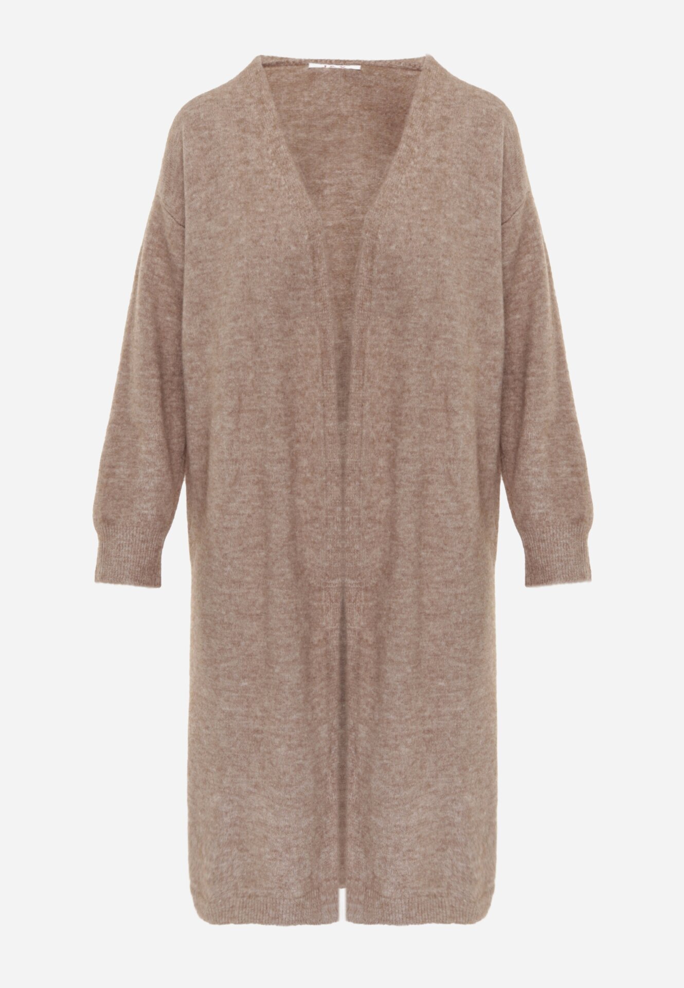 j&x Cardigan cu lână cu croi lung Vallise Bej Maro deschis