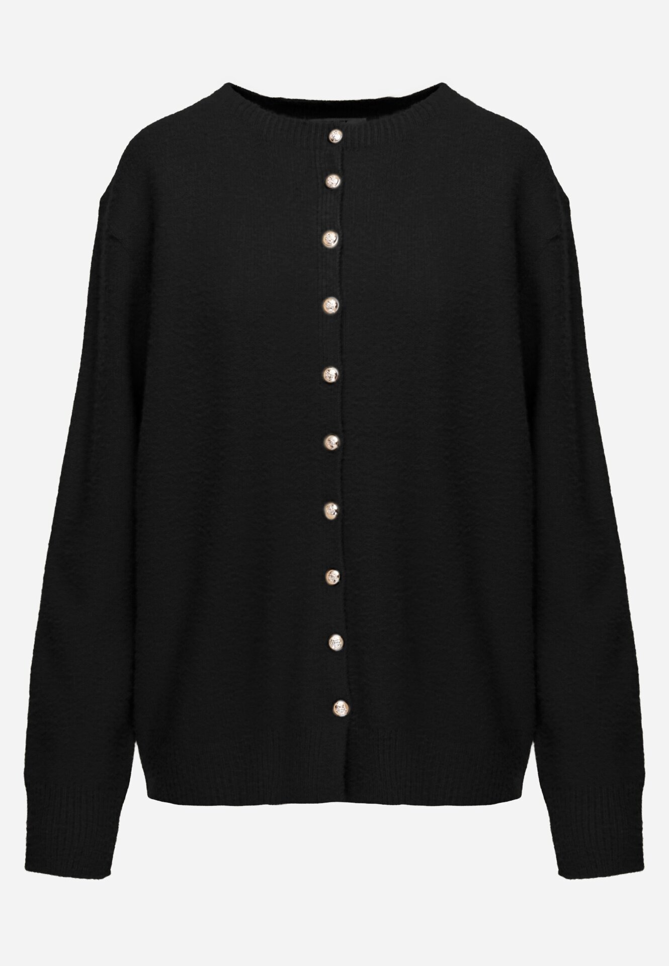 j&x Cardigan cu lână și bumbac cu nasturi Sonah Bej Bej Negru