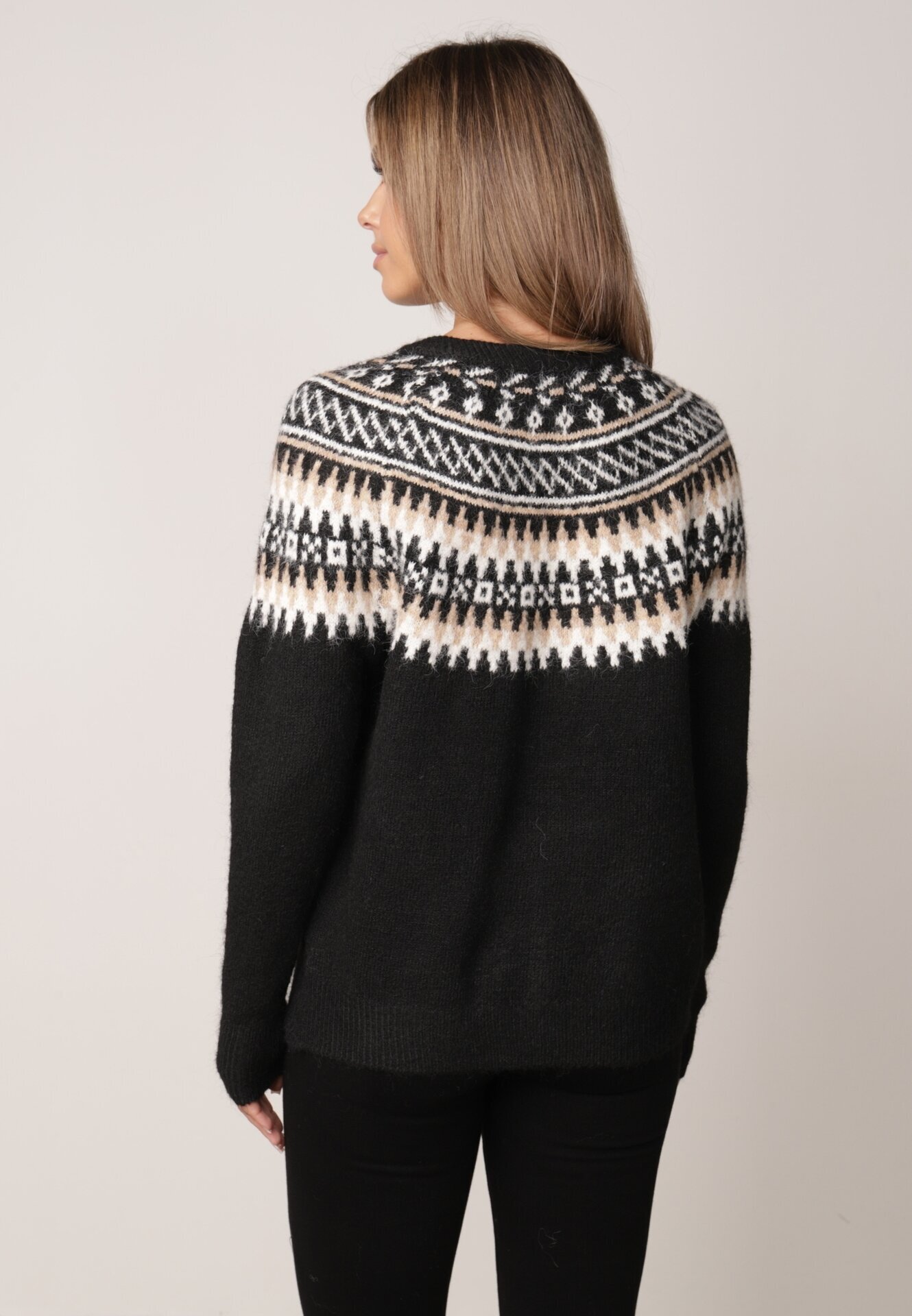 j&x Cardigan Negru