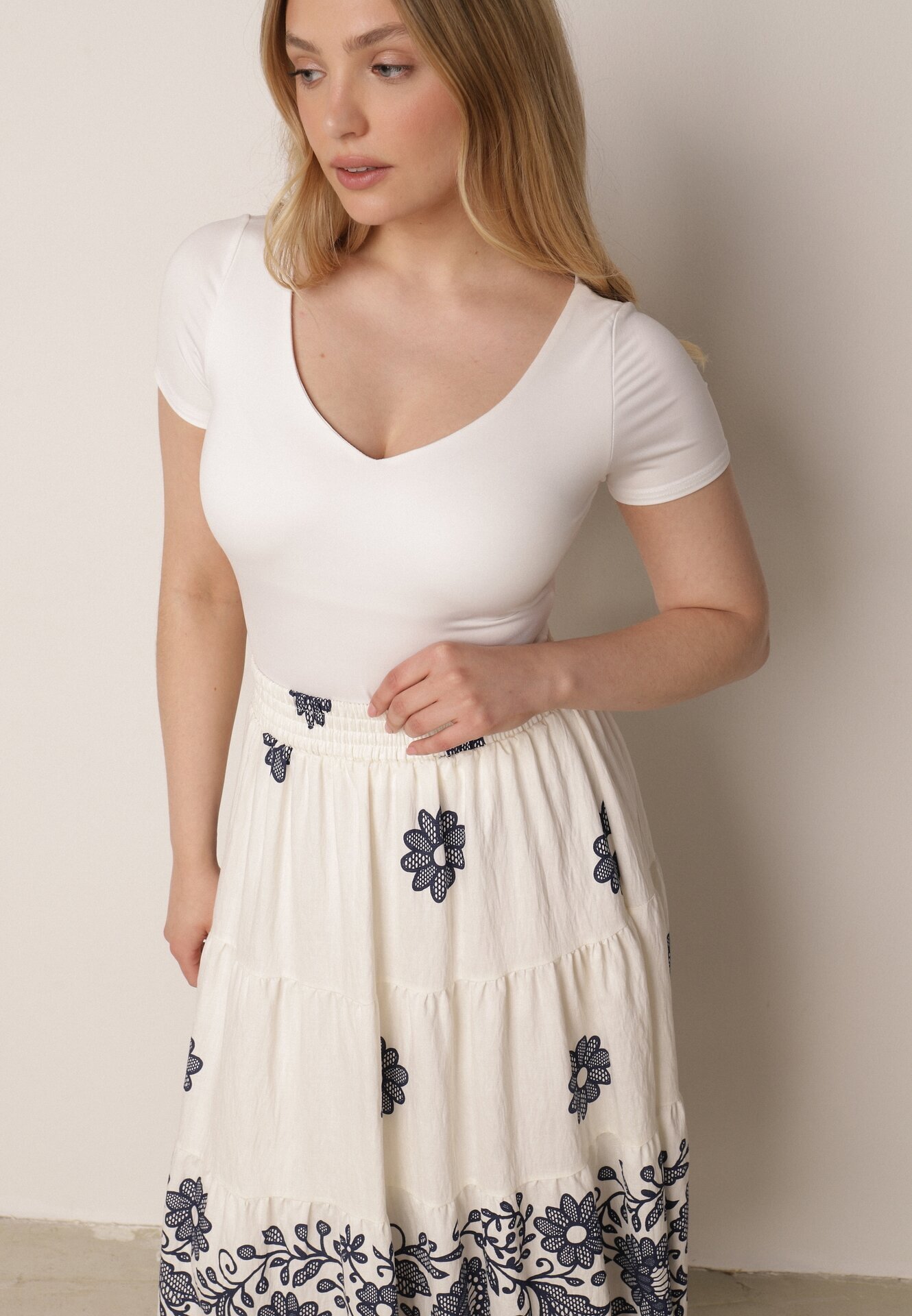 j&x Fustă Bleumarin