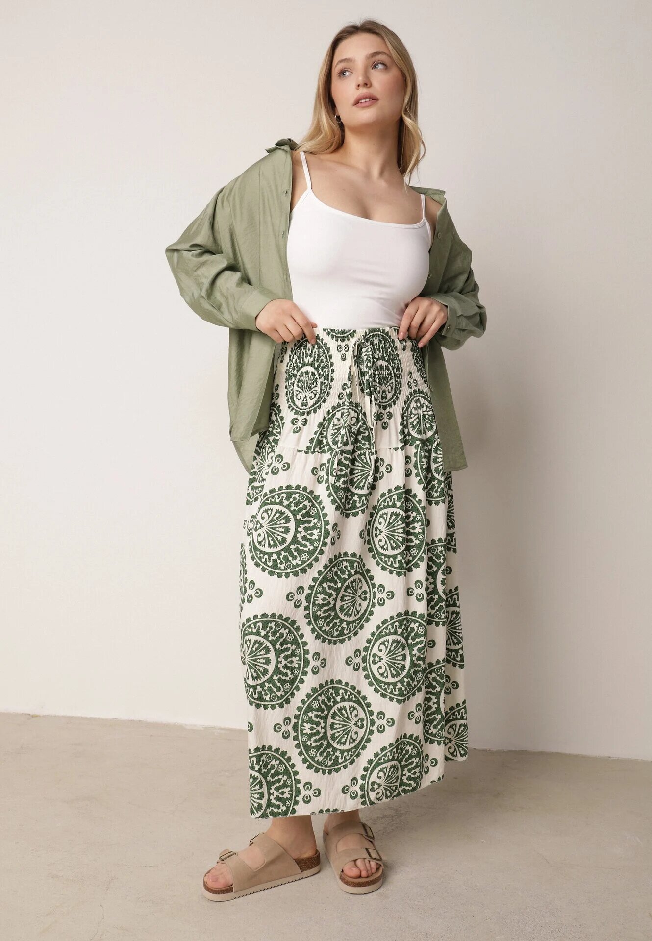 j&x Fustă Verde închis