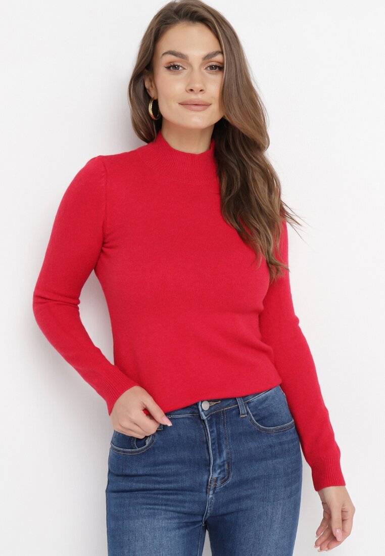 j&x Maletă Bordeaux din Tricot Moale Agotona