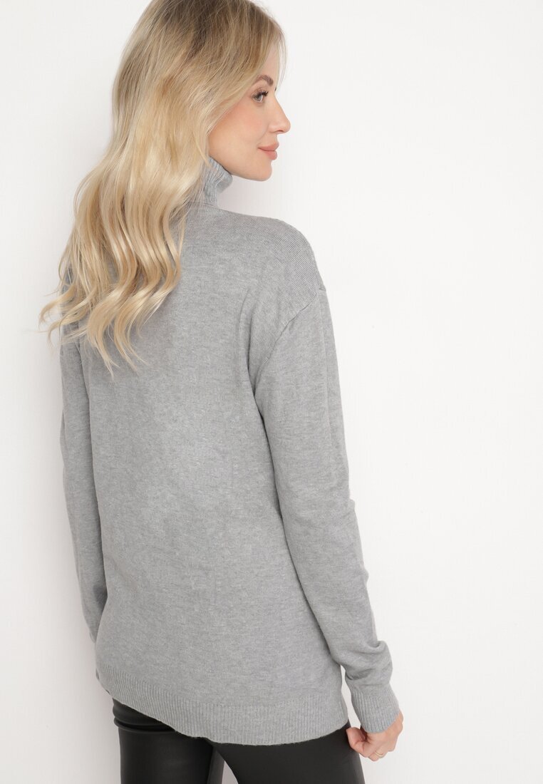 j&x Maletă Gri Casual din Bumbac din Tricot Reiat Tinathra
