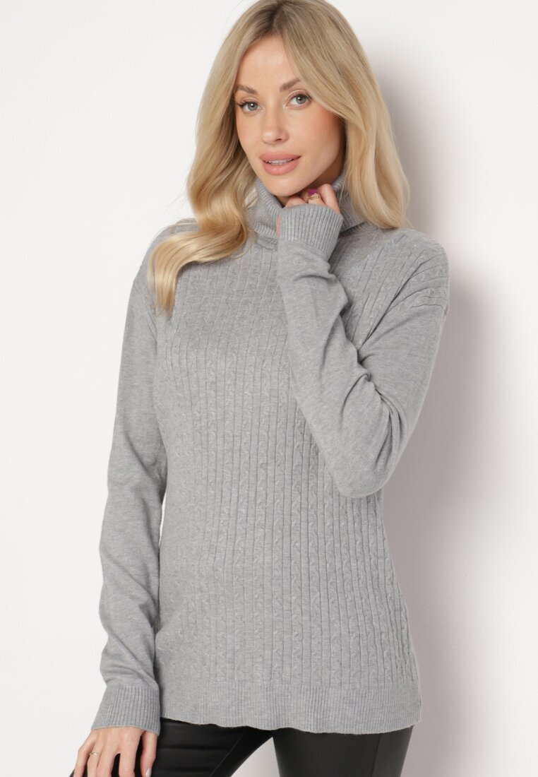 j&x Maletă Gri Casual din Bumbac din Tricot Reiat Tinathra