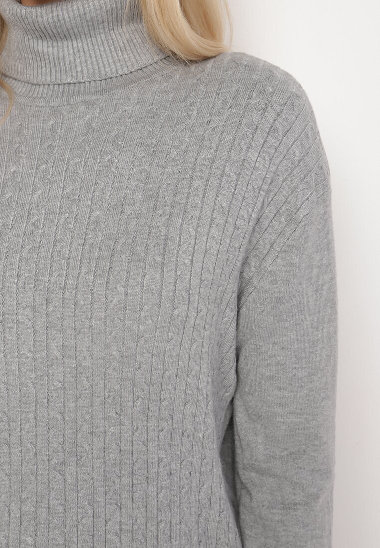 j&x Maletă Gri Casual din Bumbac din Tricot Reiat Tinathra