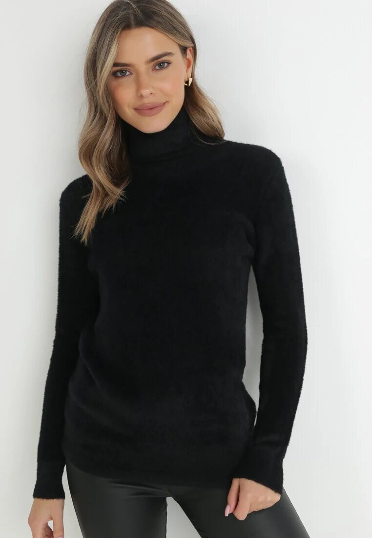 j&x Maletă neagră de lână lungă Humie
