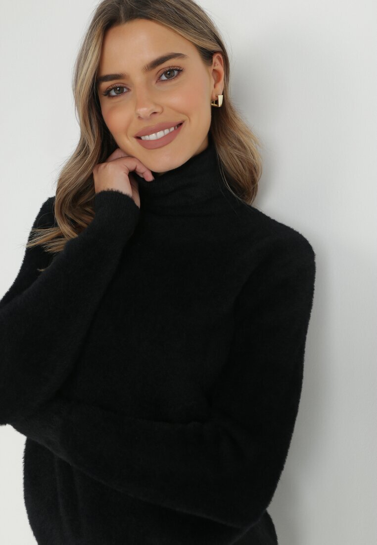 j&x Maletă neagră de lână lungă Humie