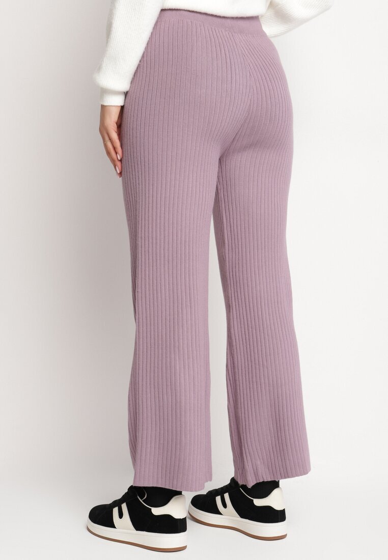 j&x Pantaloni Mov cu craci largi striați Romese