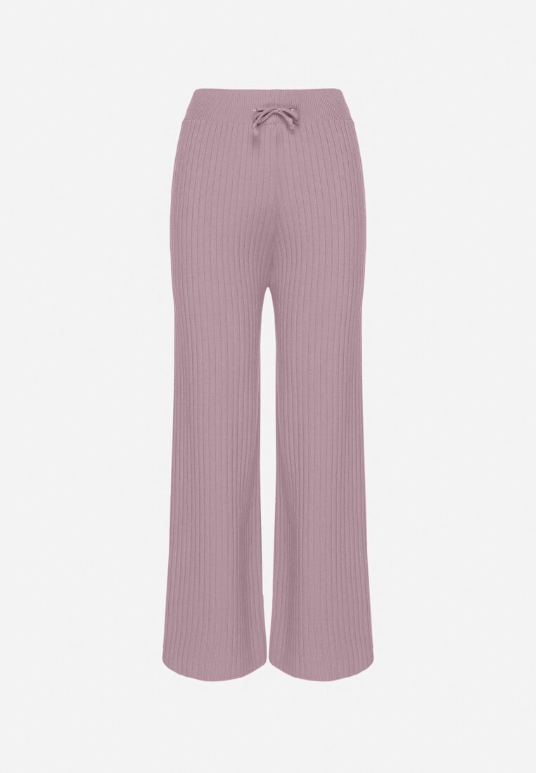 j&x Pantaloni Mov cu craci largi striați Romese