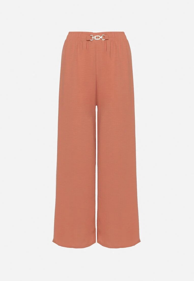 j&x Pantaloni Roz Largi cu Elastic în Talie Sliverta