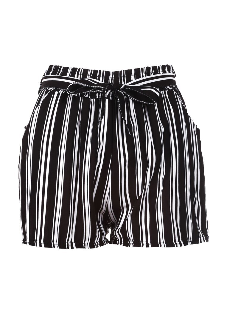 j&x Pantaloni scurți Alb-negru Pereilodia