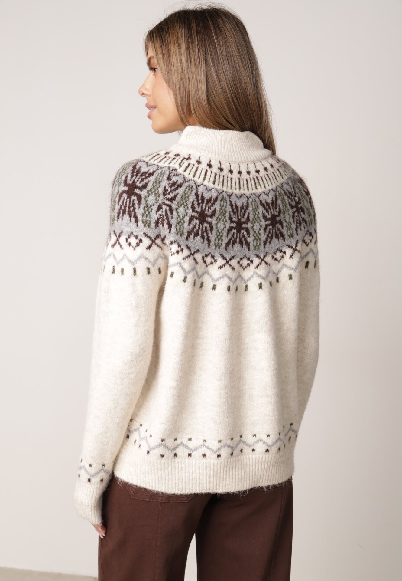j&x Pulover Bej deschis