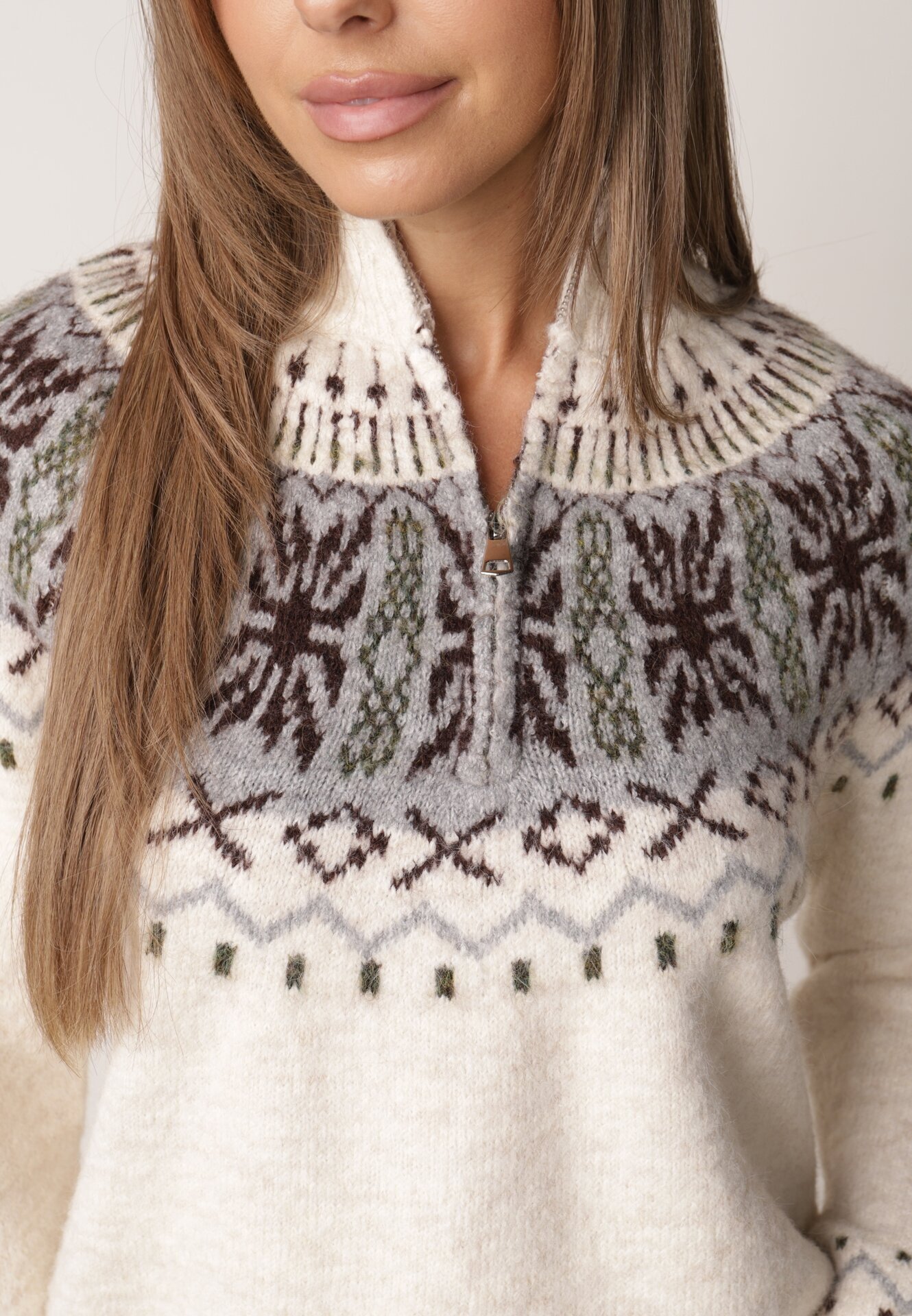 j&x Pulover Bej deschis