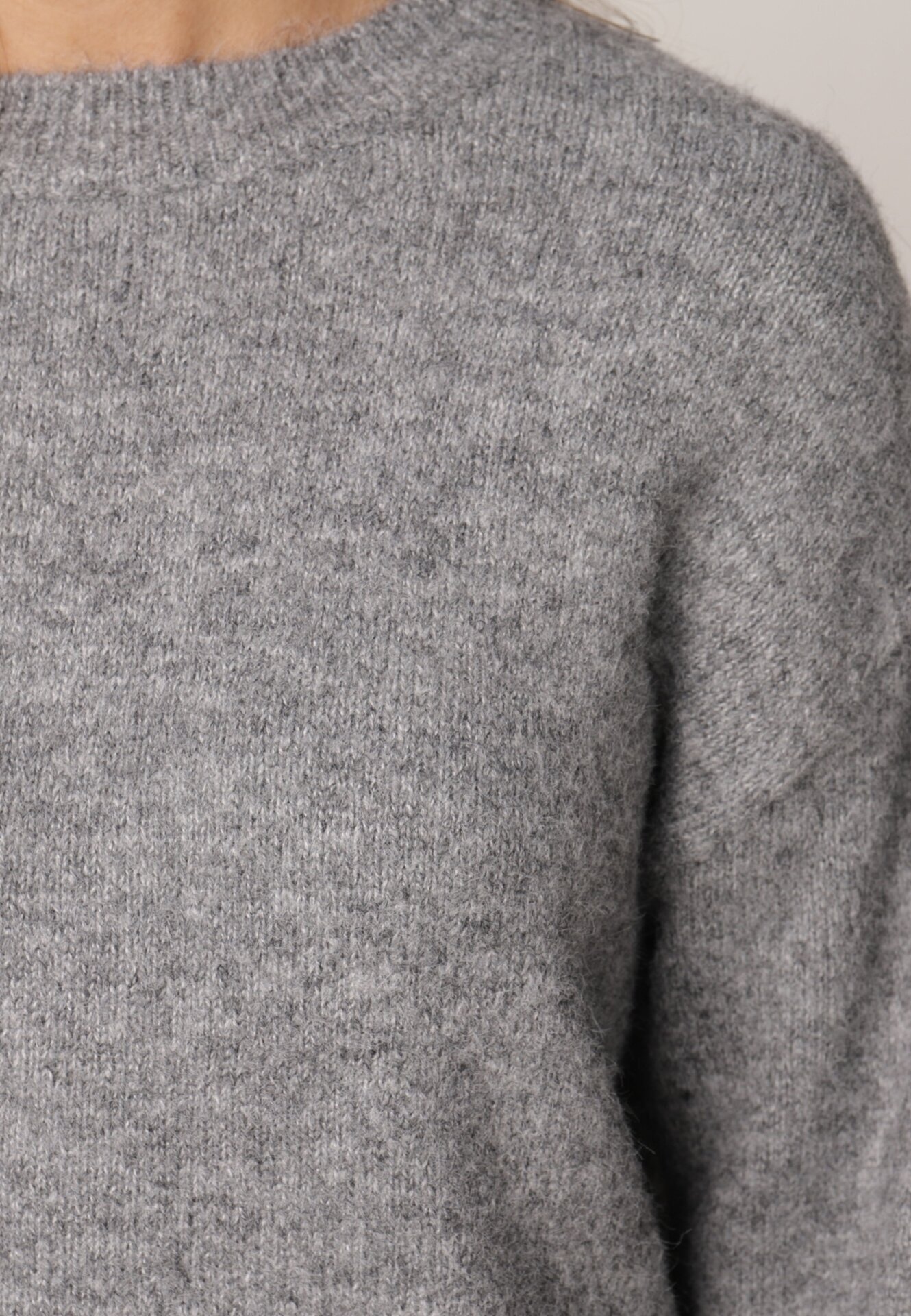 j&x Pulover Clasic Casual din lână Banfa Gri