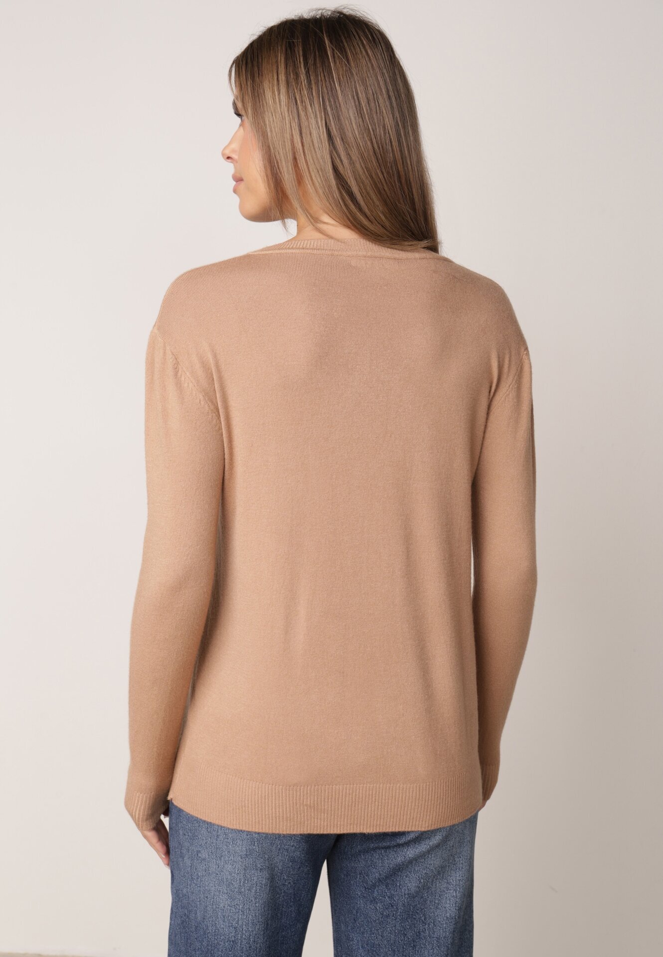 j&x Pulover cu croială clasică Elegis Bej