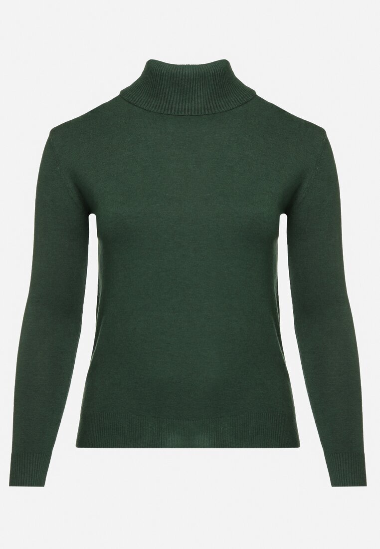 j&x Pulover pe gât Verde închis