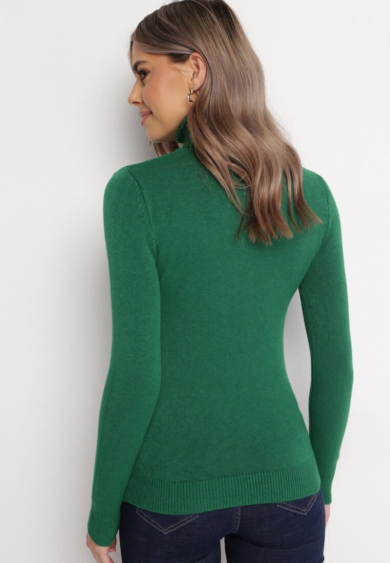 j&x Pulover pe gât Verde închis