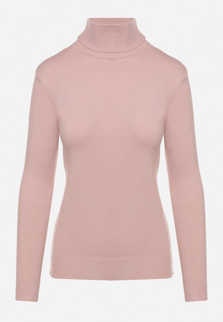 j&x Pulover Roz din Bumbac cu Croi Drept Mevoresa