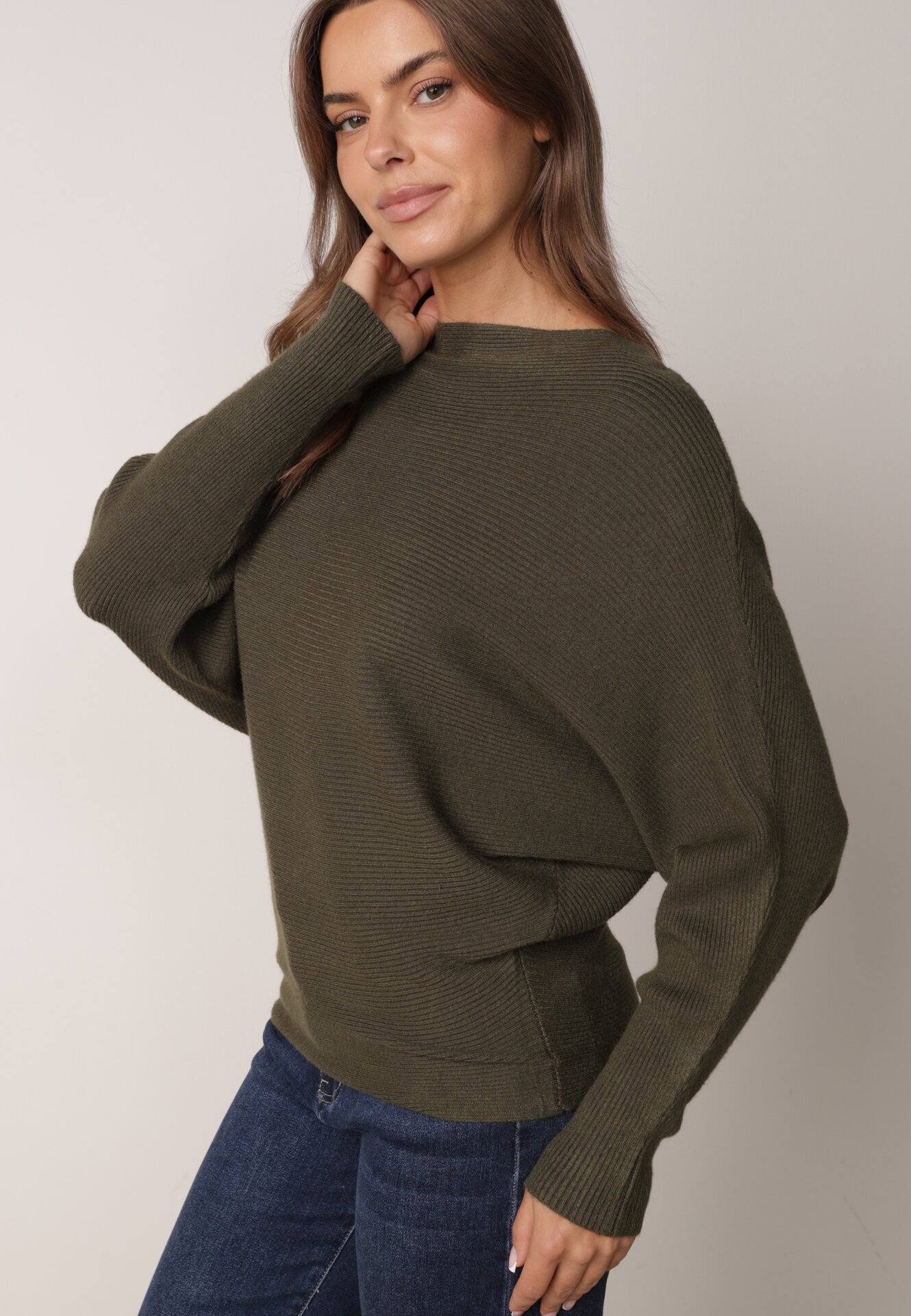 j&x Pulover Verde închis