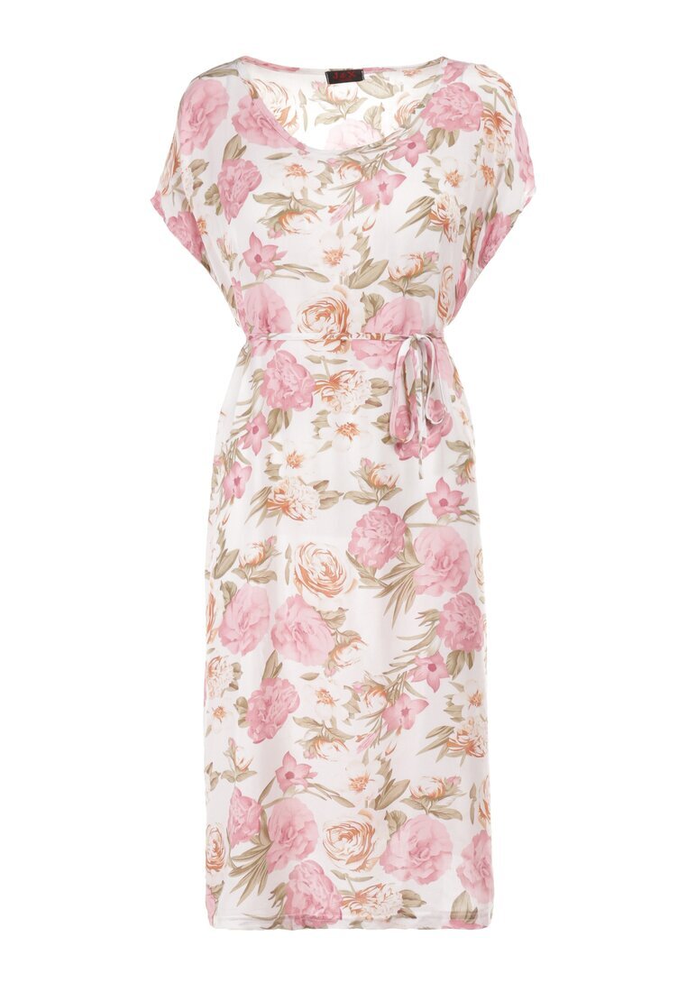 j&x Rochie Albă-Roz Endiore