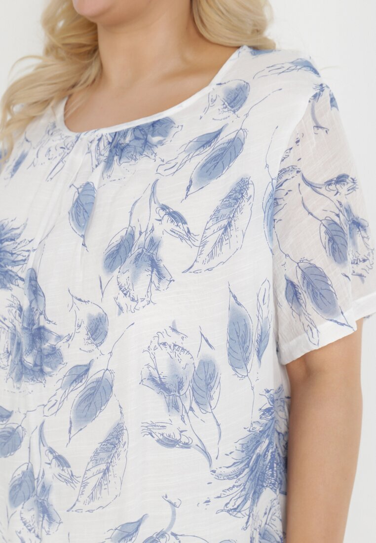 j&x Rochie Albastră din Bumbac Sebaestus