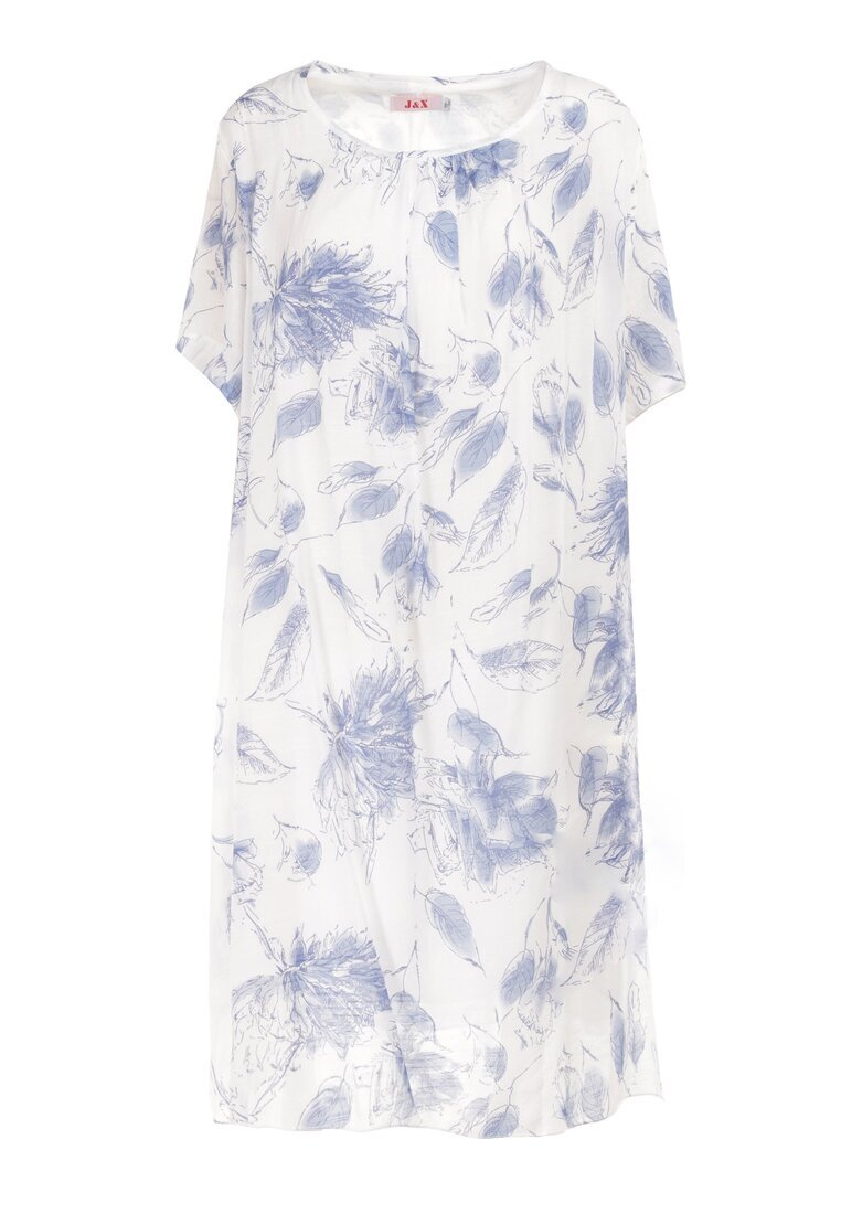 j&x Rochie Albastră din Bumbac Sebaestus