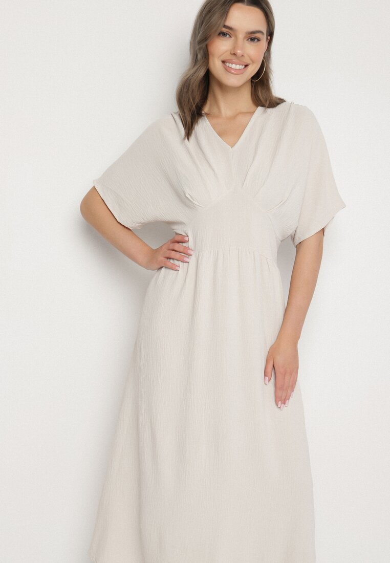 j&x Rochie Bej deschis cu Bumbac și Partea superioară în stil Liliac Filenia
