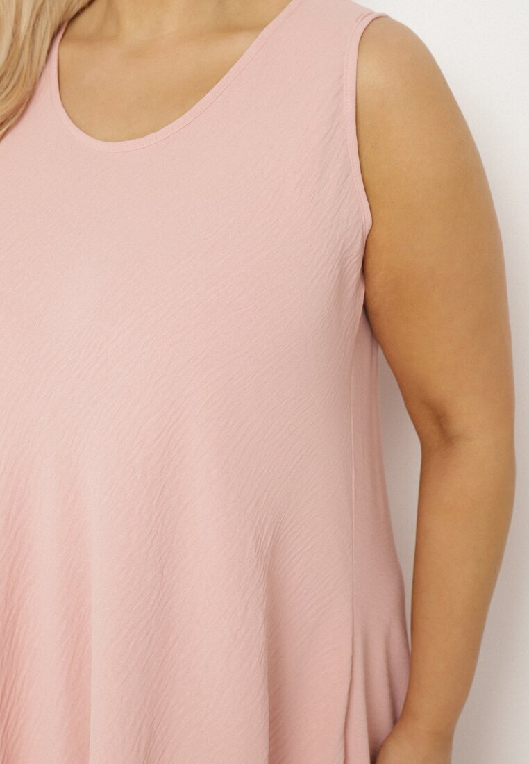 j&x Rochie Evazată Roz din Bumbac Nairilo