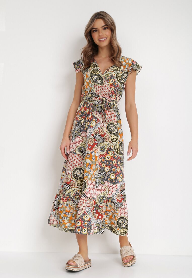 j&x Rochie Galbenă-Verde Ompheina