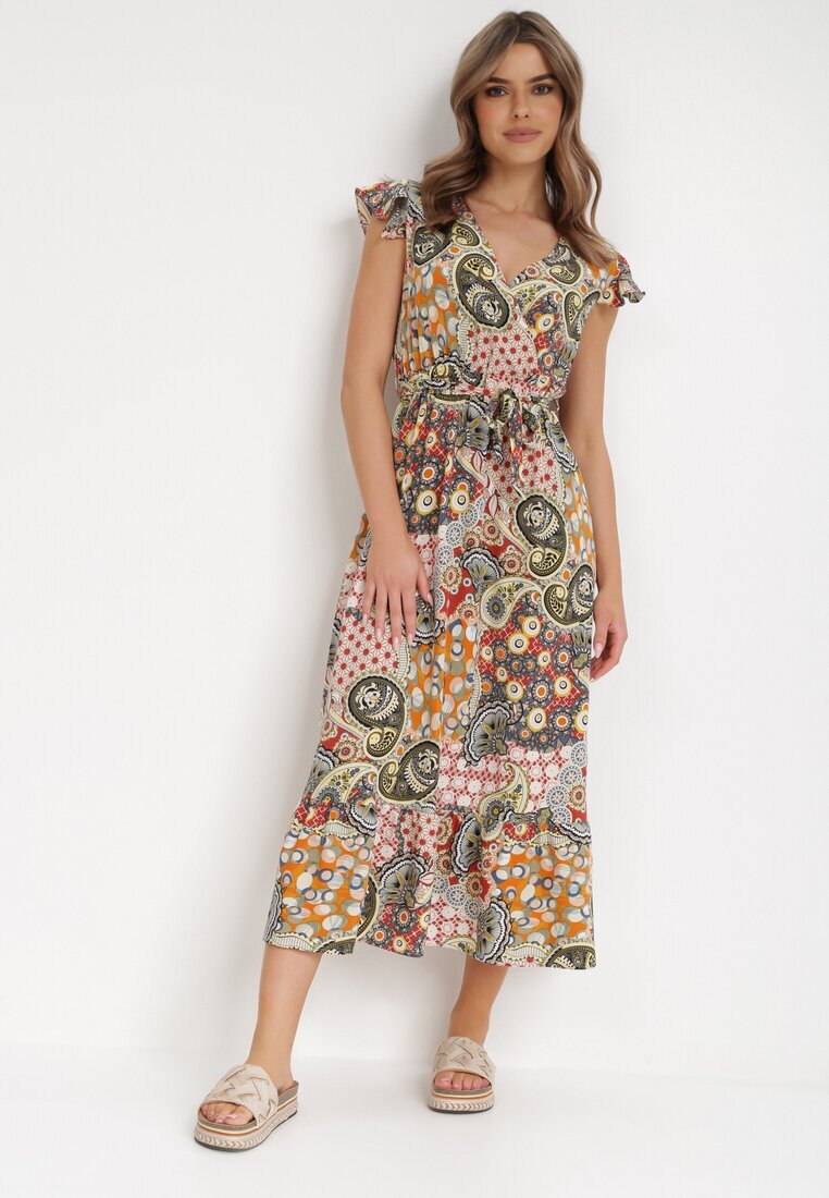 j&x Rochie Galbenă-Verde Ompheina