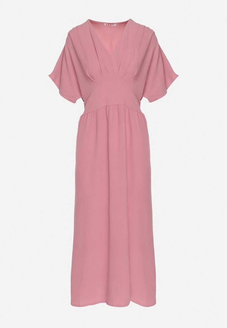 j&x Rochie roz închis cu bumbac și bust în stil liliac Filenia