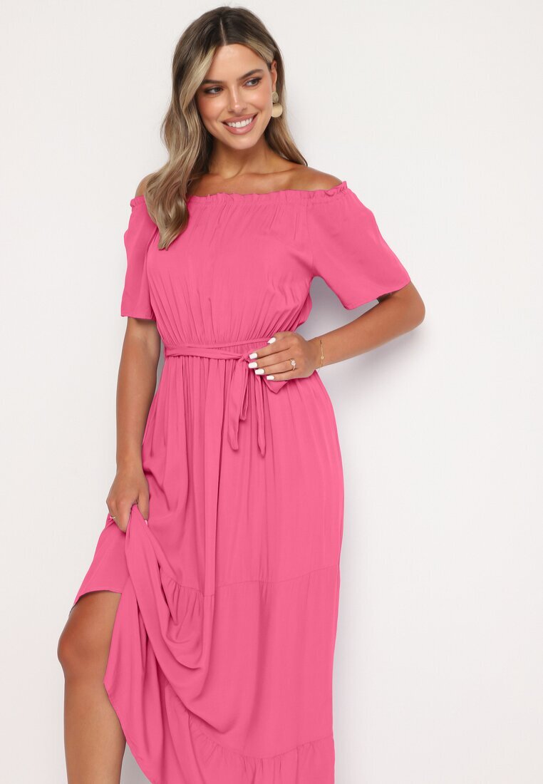 j&x Rochie roz închis din viscoză Telephanassa