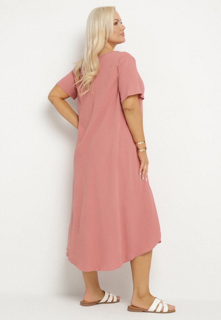 j&x Rochie Roză Evazată din Bumbac Elzedia
