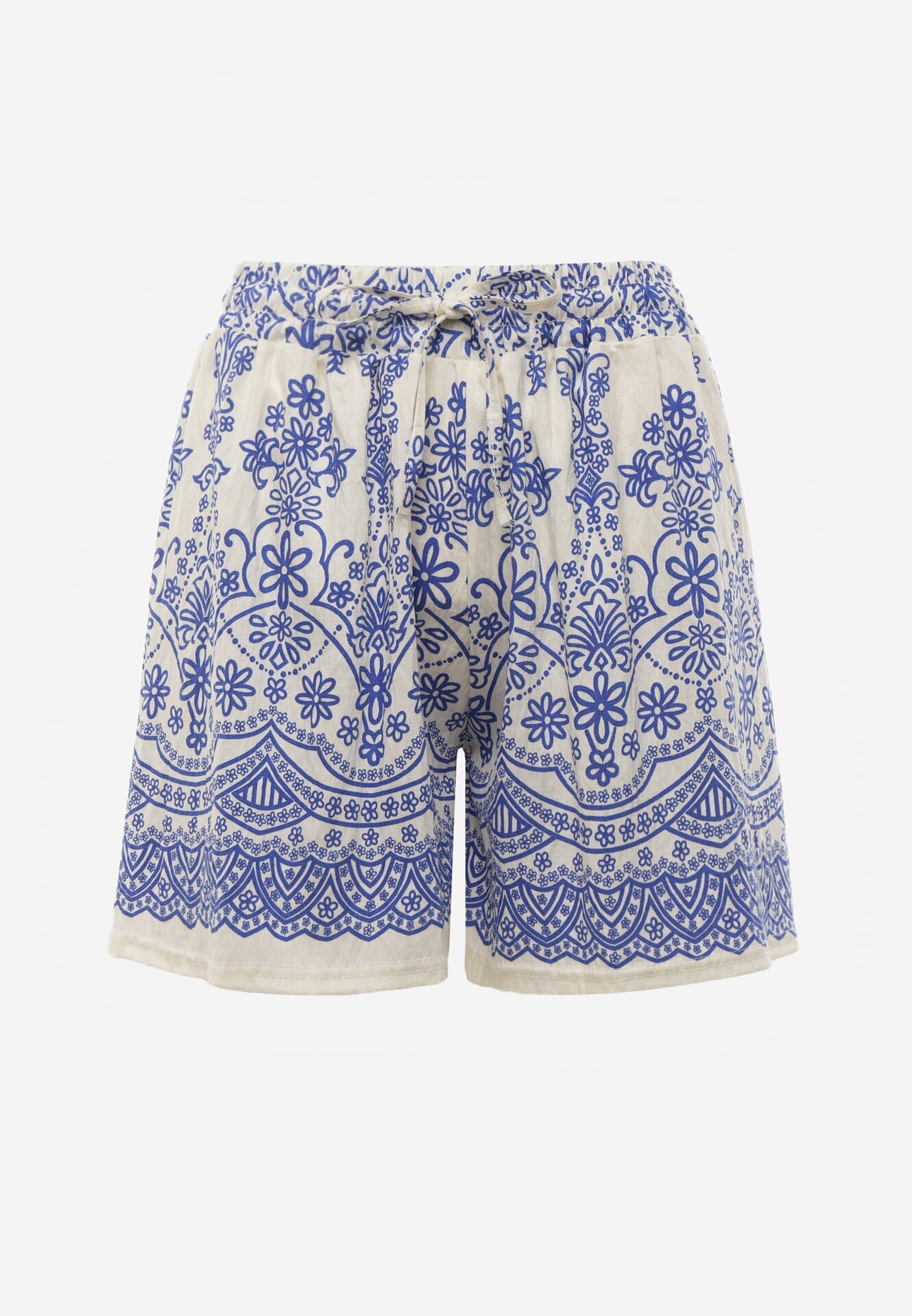 j&x Scurt casual cu model floral Faenoe Albaștri