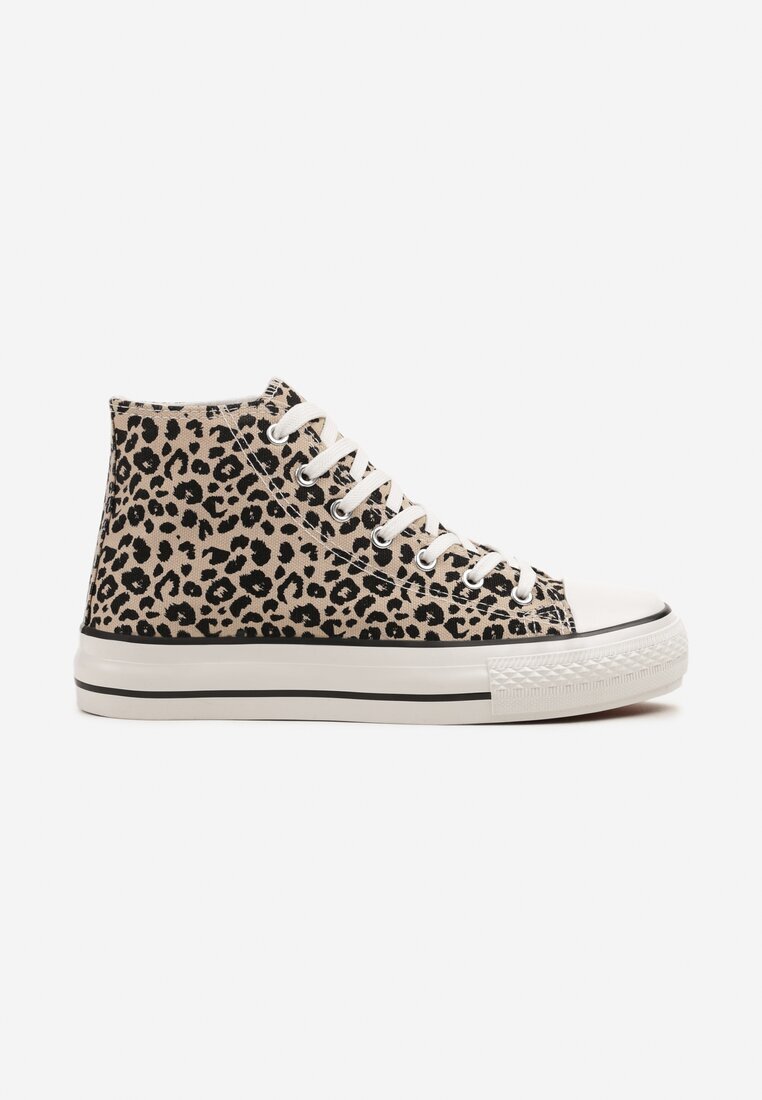 joalice paris Adidași leopard peste gleznă decorați cu imprimeu în relief Jollevia